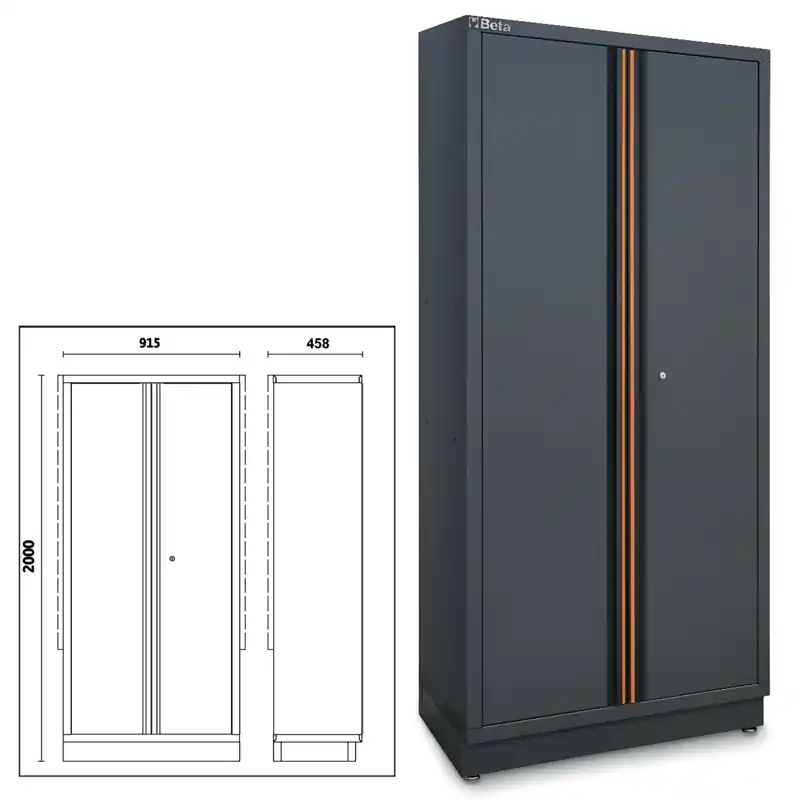 Beta 045000481 C45Pro As2 Armoire à outils à deux portes