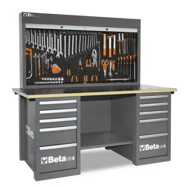 Beta 057001206 Établi Mastercargo, 5 tiroirs - Gris 243 kg