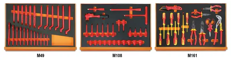 Beta 059880300 Jeu d‘outils 66 pièces dans un plateau en mousse EVA