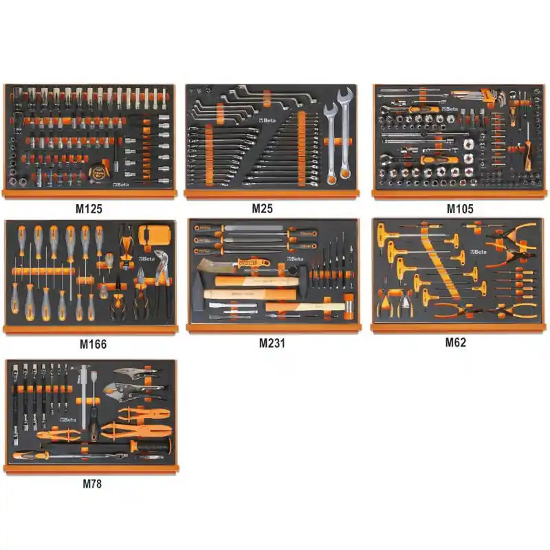 Beta 059881087 Jeu d‘outils 333 pièces dans des inserts en mousse EVA moulée