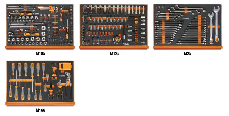 Beta 059881088 Jeu d‘outils 273 pièces dans un plateau en mousse EVA