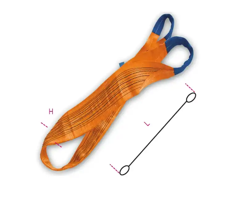 Beta 081610100 Sangle de levage Polyester (PES) Orange 10 mètres 10T