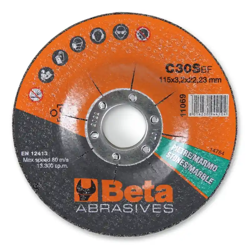 Beta 110690230 11069 Disque à tronçonner Pierre Centre continu 230 Ø mm 3,2