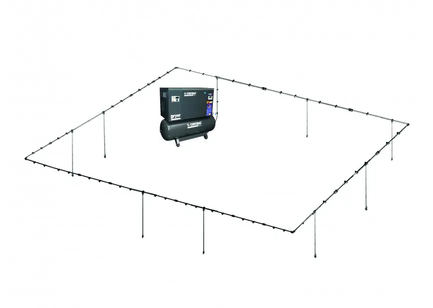 Contimac 60037 Set Tuyaux d‘air comprimé Alu 64M (32Mm)