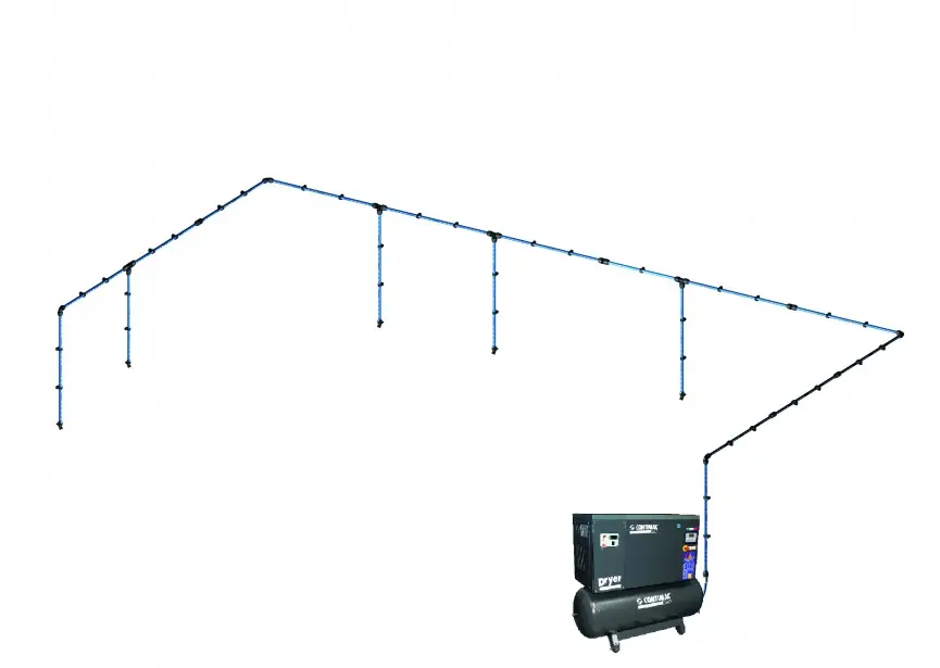Contimac 60036 Set Tuyaux d‘air comprimé Alu 36M (25Mm)