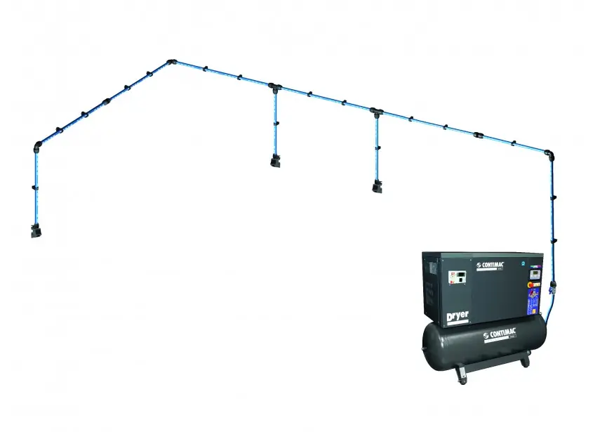 Contimac 60034 Jeu de tuyaux d‘air comprimé Alu 14 M (16 Mm)
