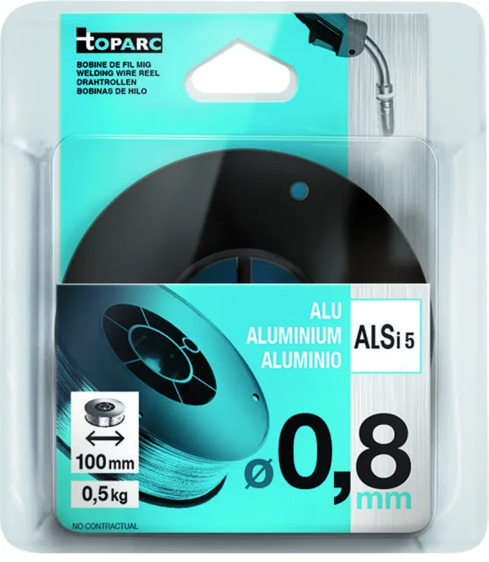 Gys 5193086685 Fil de soudure aluminium AlSi5 Ø0.8 mm bobine de fil S100 5kg
