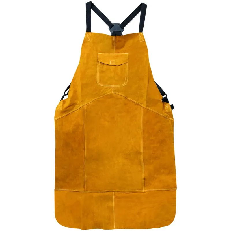 Gys 5193045217 Tablier de soudage multifonctionnel en croûte de cuir ocre jaune