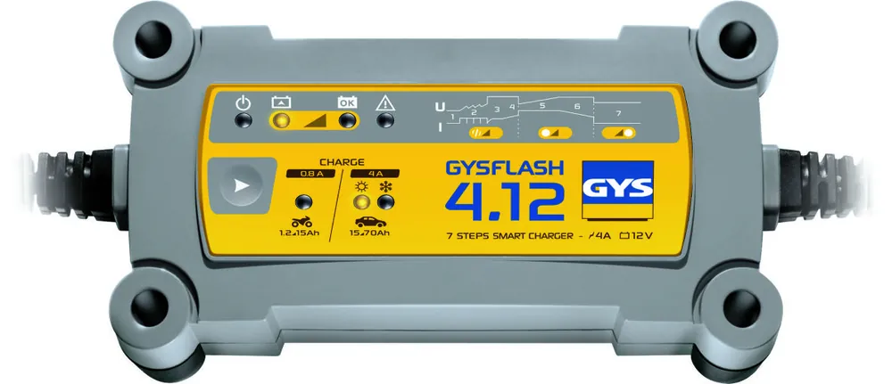Gys 5192029422 GYSFLASH 4.12 Chargeur de batterie 12V