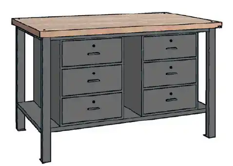 Contimac 770172 wp 106 S/Bb Établi 1500X700X890