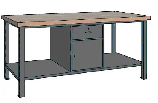 Contimac 770224 wp 107 S/C Établi 2000X700X890