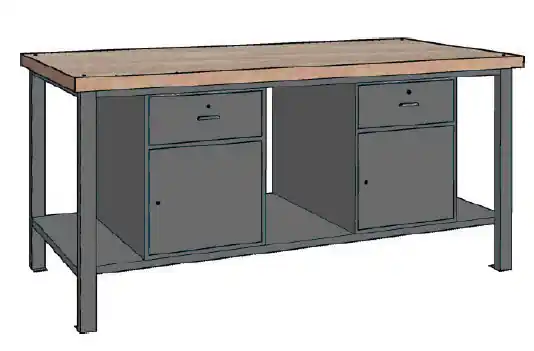 Contimac 770226 wp 107 S/Cc Établi 2000X700X890