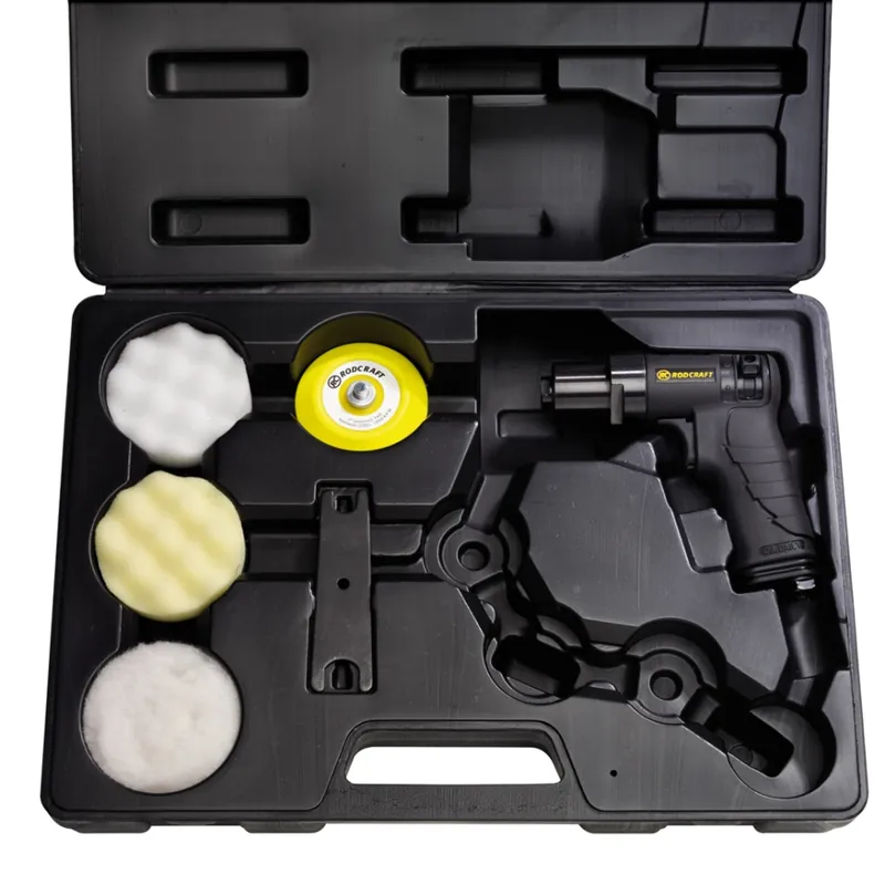 Rodcraft 8951000017 Rc7683K Mini-polisseur en mallette 75 mm