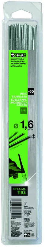 Gys 5193087262 Raccord à souder TIG acier inoxydable 316L Ø1,6 x 330 mm 60ST