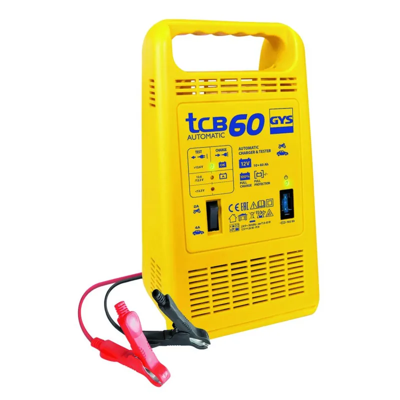 Gys 5192023253 TCB 60 Chargeur de batterie automatique 12V 10-60Ah