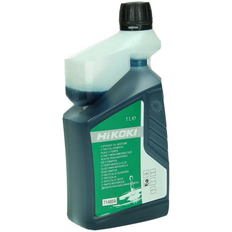 HIKOKI Accessoires 714859 Huile 2-temps 1 litre avec doseur