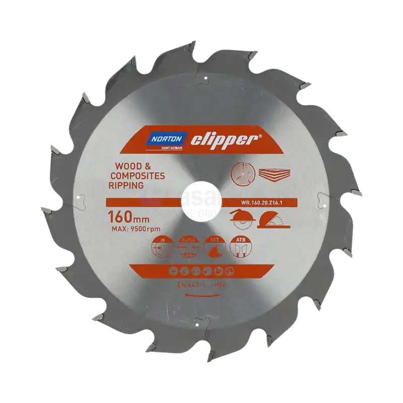 Norton Clipper 70184608073 Lame de scie TCT pour bois et composites 315x3.2/2.2x30 Z24