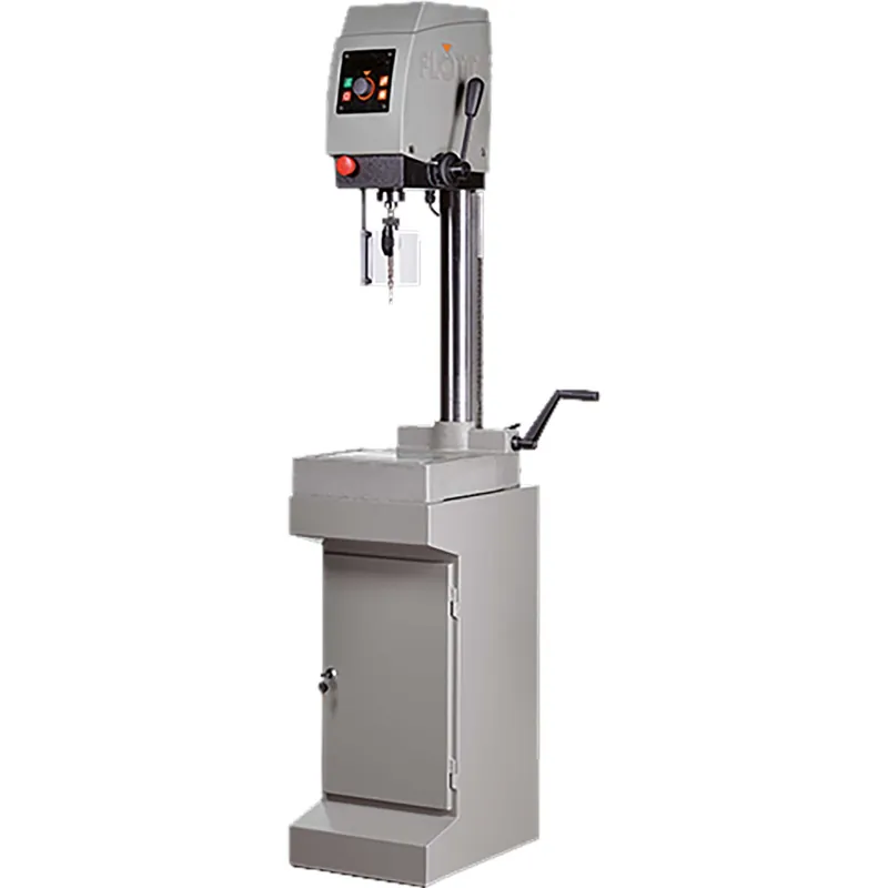 Flott 212765 TBZ 15 Plus MK II - perceuse de table avec dispositif de filetage, réglage de la hauteur de la tête, éclairage LED et affichage numérique OLED