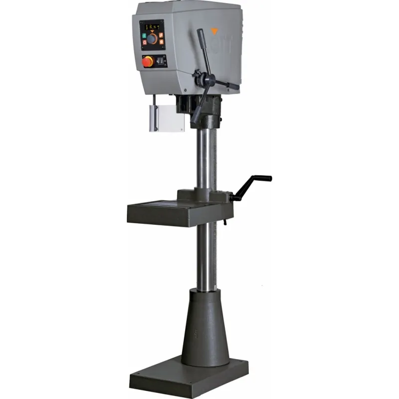 Flott 218308 SB 18 Plus Perceuse à colonne avec dispositif de coupe des filets, table intermédiaire, éclairage LED et affichage numérique LED