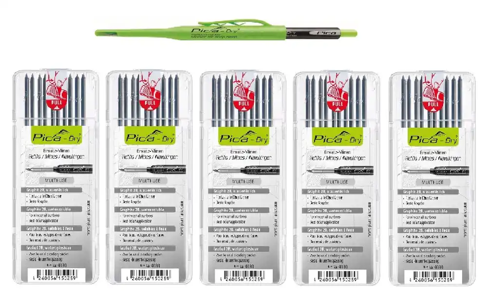 Pica 3030SET50 SET - 3030 Dry Marker Pencil + Dry Refill graphite 50 pcs