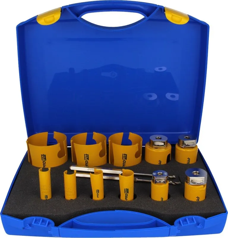 ProFit 09081976D Jeu de scies cloches multi-usages 19/20/22/25/29/35/44/51/64/67/76 mm