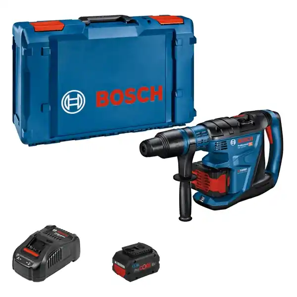 Bosch Bleu 0611917103 GBH 18V-40 C Marteau combiné professionnel 9J SDS-max 18V 5.5Ah Li-Ion