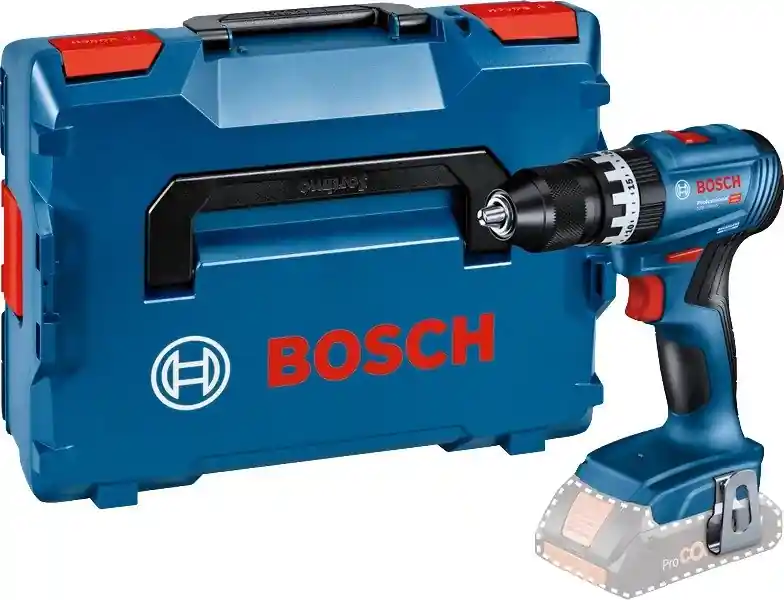 Bosch Bleu 06019K3301 GSB 18V-45 Perceuse à percussion sans fil 18V excl. batteries et chargeur en L-Boxx