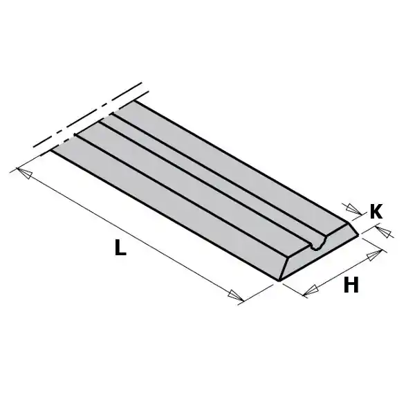 CMT 790.755 Couteau WPL pour raboteuse portative 75x5,5x1,1 (2 pièces)