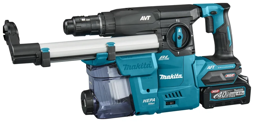 Makita HR009GM202 Marteau combiné SDS-Plus avec aspiration des poussières 40V Max 4.0Ah Li-Ion