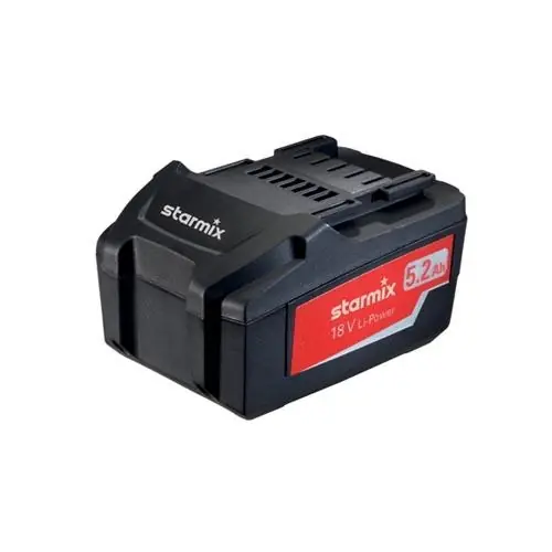 Starmix Accessoires 459745 Batterie 18 Volt 5.2Ah Li-Power