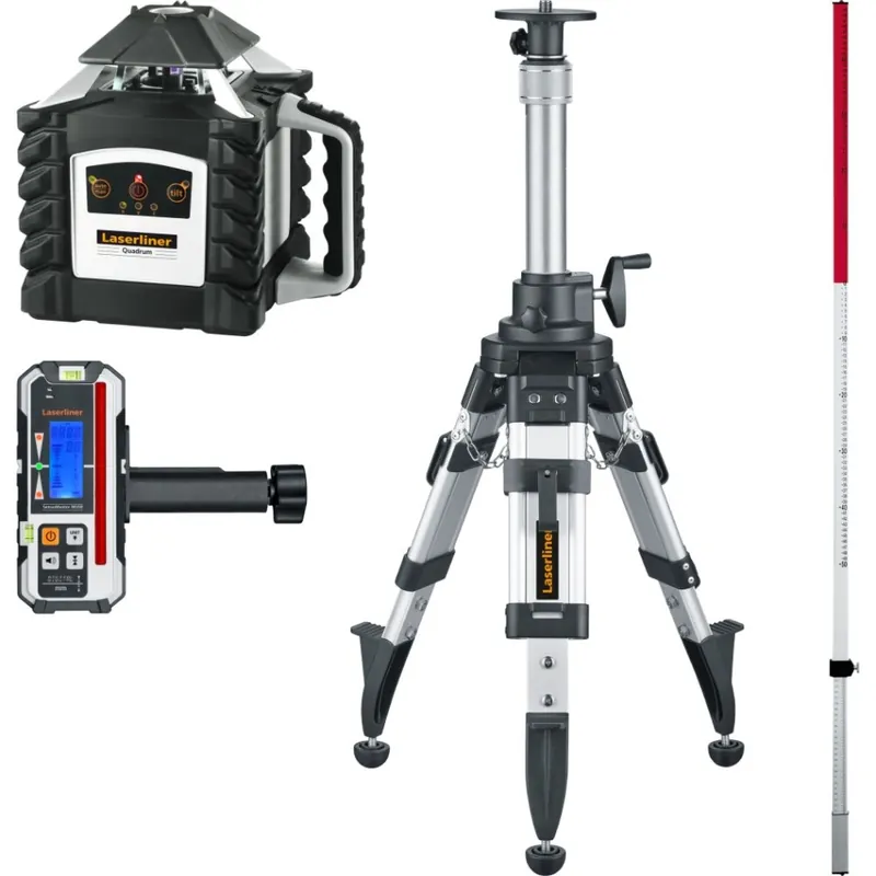 Laserliner 053.00.09-1 Quadrum M350 S SET 1 FL Laser rotatif rouge + Trépied P 175 cm + Flexi-lat Plus