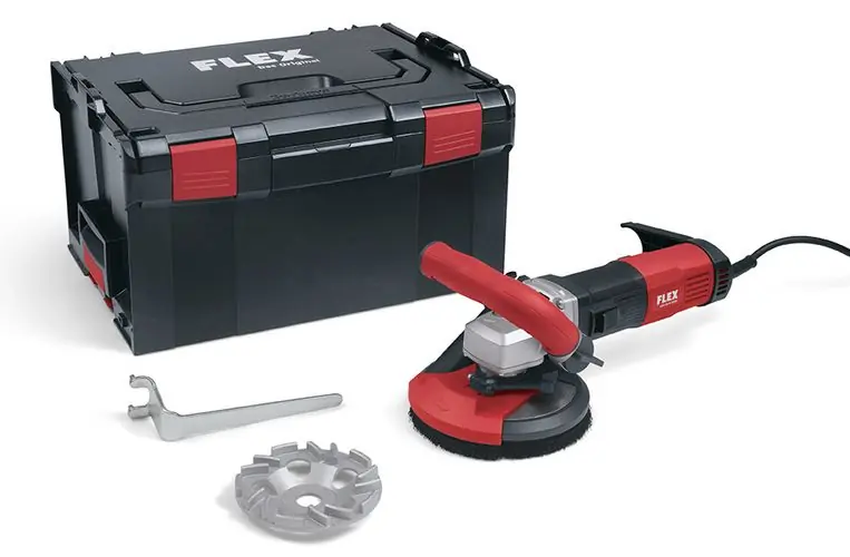 Flex-tools 504947 LD 16-8 125 R, Kit TH-Jet Ponceuse à béton pour le ponçage sans poussière 125 mm