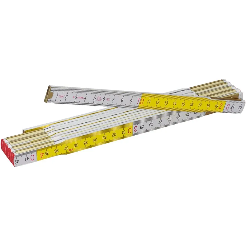 Stabila 01128 Type 617 mètre pliant en bois, 2 m