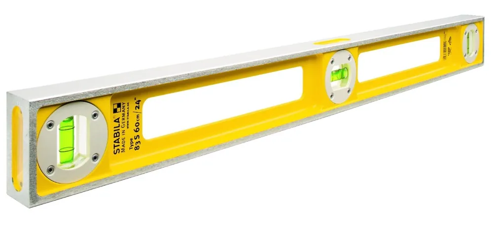 Stabila 02545 Niveau à bulle Type 83 S, 80 cm