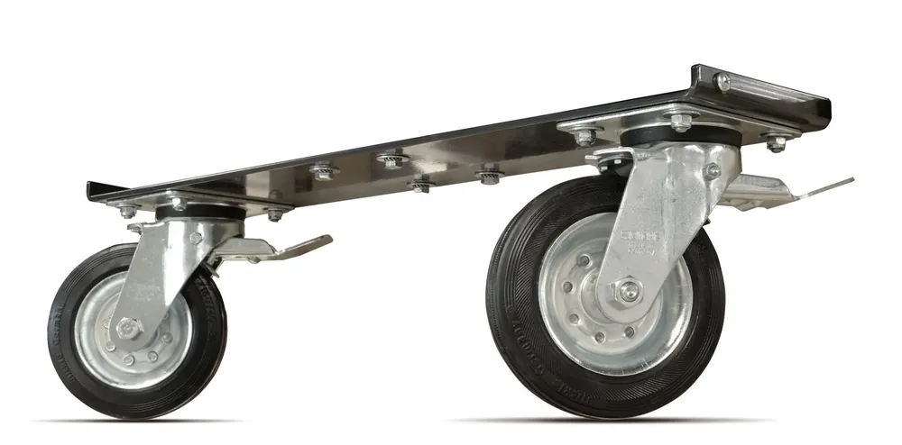 Remko 1002537 Jeu de roulettes pivotantes avec frein pour CLK 120/150/170 RV