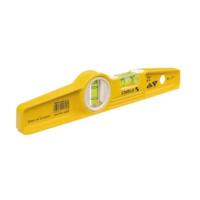 Stabila 02500 Niveau à bulle pour torpilles Type 81 S, 25 cm