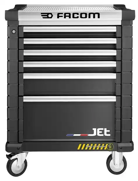 Facom JET.6NM3AS Jet tool trolley 6 tiroirs m3 safety lock noir
