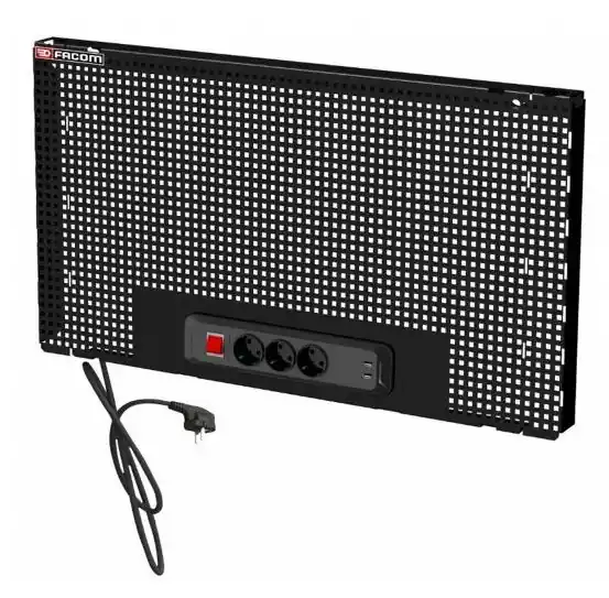 Facom RWS-PPAV1ELBS Prise avec plaque de suspension Noir