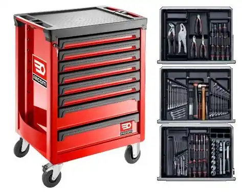 Facom SPOTLIGHTBNL Chariot à outils 8 tiroirs Roll Filled