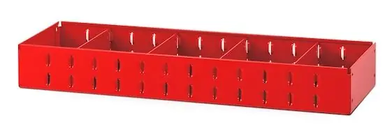 Facom U50030024 Matrix Tablette métallique avec 4 cloisons amovibles 930 x 200 x 90 mm