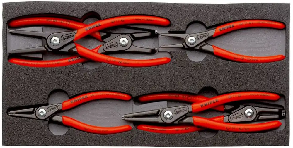 Knipex 00 20 01 V02 Jeu de pinces à circlips de précision de 6 pièces