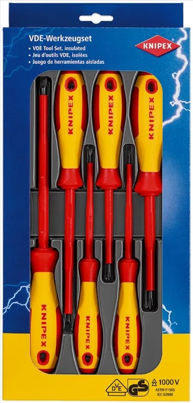 Knipex 00 20 12 V01 Jeu de tournevis Philips/Fente VDE