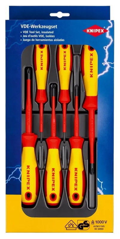 Knipex 00 20 12 V03 Jeu de tournevis VDE Philips/Pozidrive
