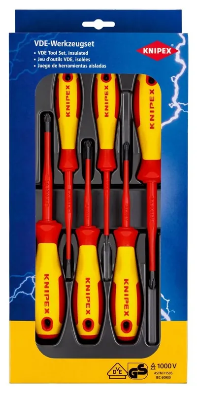 Knipex 00 20 12 V04 Jeu de tournevis VDE Philips/Pozidrive/Slotted