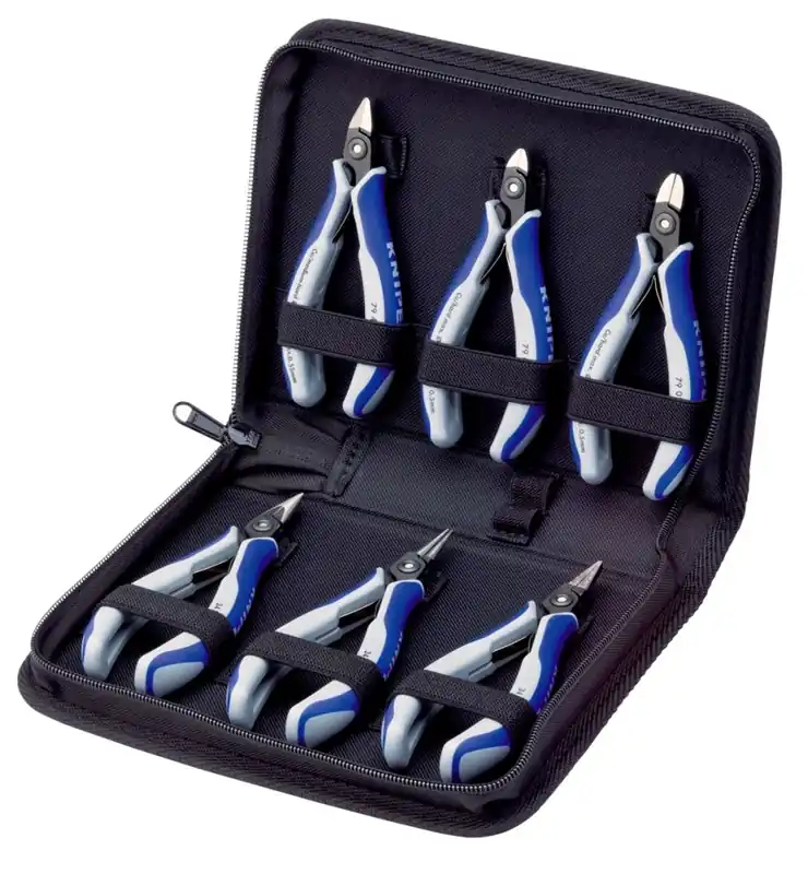 Knipex 00 20 16 P Mallette avec pinces pour l‘‘électronique 6 pièces