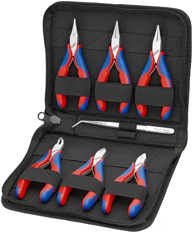 Knipex 00 20 16 Mallette avec pinces pour l‘‘électronique 6 pièces