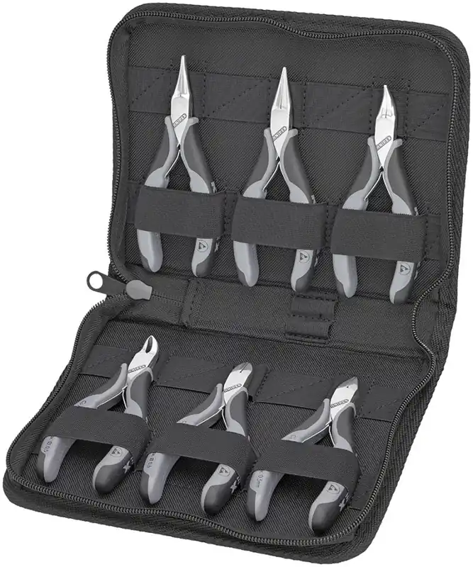 Knipex 00 20 17 Mallette avec pinces pour l‘‘électronique 6 pièces
