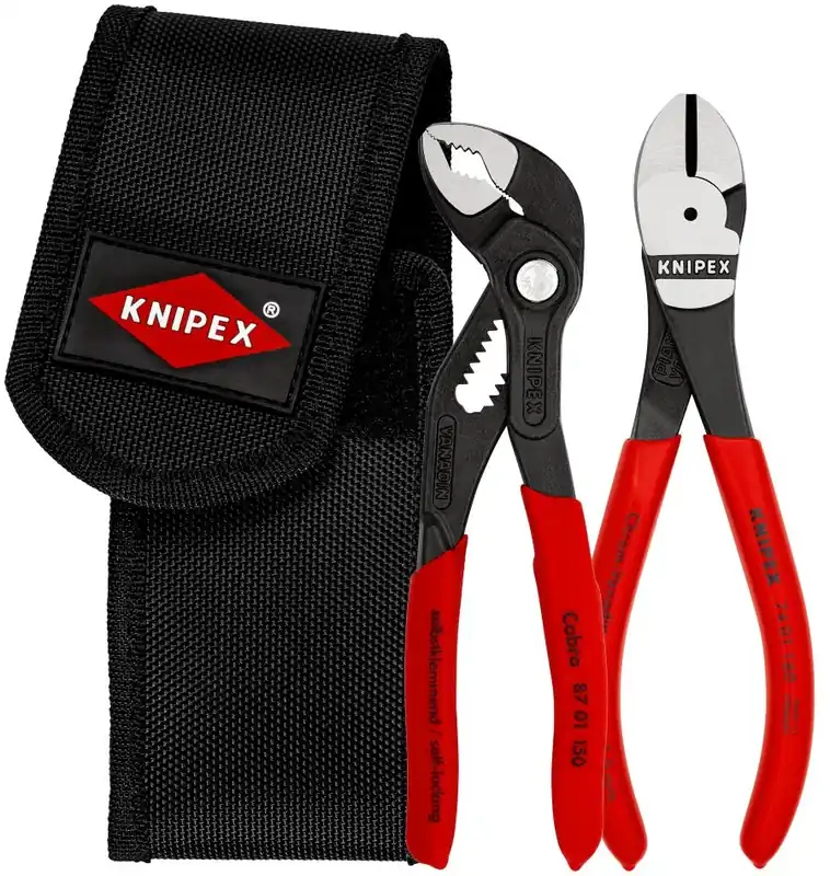 Knipex 00 20 72 V02 Kit de pinces (coupes diagonales/pinces pour pompes à eau)