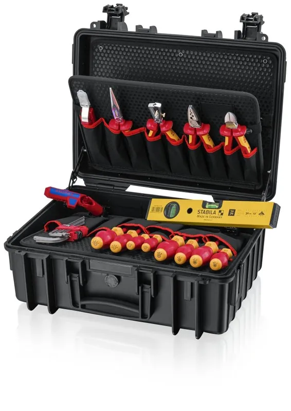 Knipex 00 21 34 HL S2 Mallette d‘‘outils remplie "Robust23 Start" Electro 24 pièces