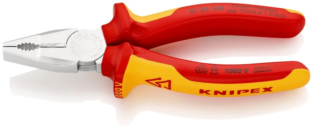 Knipex 01 06 160 Pince combinée VDE 160 mm